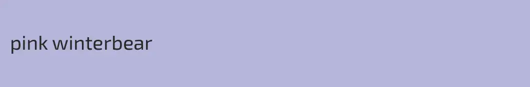pink winterbear